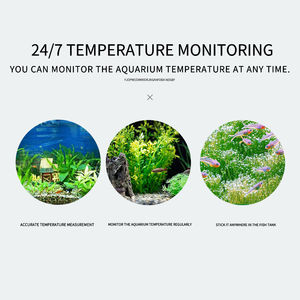 Yee termômetro flutuador para aquário, termômetro de vidro para aquário, de sal, marinho, mergulho - Product Image 3