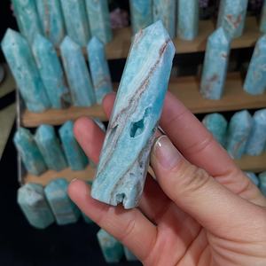 Esfera Curativa de Cristal al por Mayor, Artesanía de Piedra Natural Pulida, Hemimorfita, Piedra Artesanal para Meditación y Decoración - Product Image 4