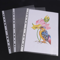 Foska Anti-éblouissement Finition Cristal Clair A4 FC Lettre Taille Taille Légale En Plastique Bureau Pages Protecteurs Manches Pour 11 Reliure À Anneaux
