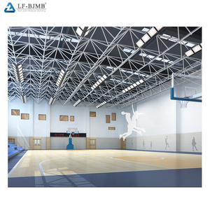Prefabricados de acero grandes Estructura de celosía de acero gimnasio Tennise Tribunal Termal aislamiento estructura de techo - Product Image 6