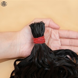 XBLHAIR 14-26 "Boho 브레이드 워터 웨이브 벌크 로크 크로 셰 뜨개질 헤어 익스텐션 씨실 번들 없음 - Product Image 4