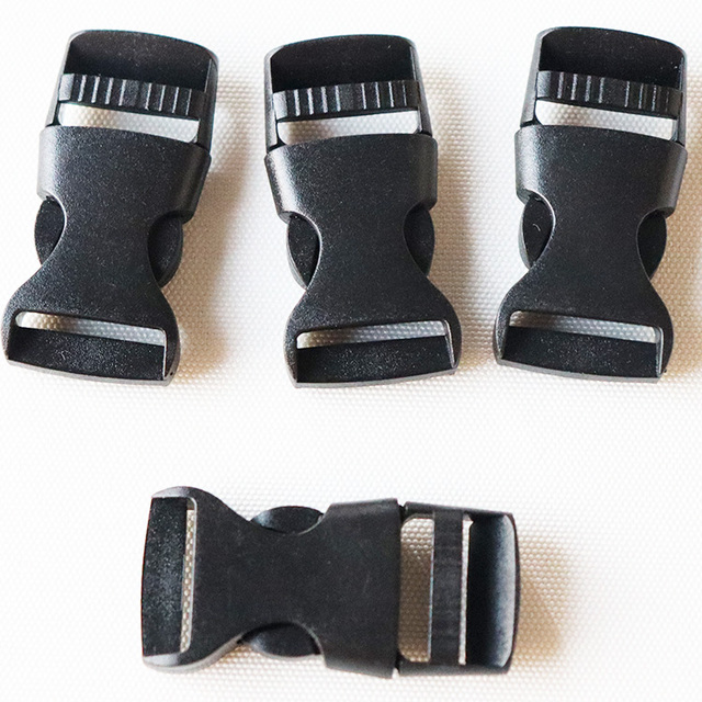 High Quality Eco-Friendly Side Release Quick Release Plastic Buckle with Hook for Lanyard-10mm/15mm/20mm/25mm Sizes