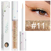 Eyeliner liquide pailleté en gros, 18 couleurs, longue tenue, cosmétiques pour femmes