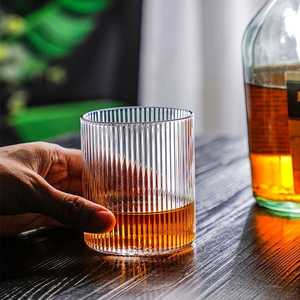 Vaso de Whisky de Plástico de 9.5oz con Logotipo Personalizado, Sin Pedido Mínimo, Irrompible, Reutilizable, con Diseño Acanalado, para Bar, Fiestas y Eventos - Product Image 3