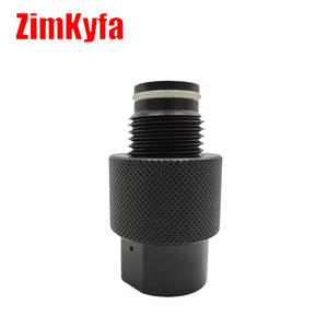 วาล์วควบคุมถังลมอลูมิเนียมอัลลอยสีดำ ZimaKyfa รุ่นใหม่ HPA พร้อมตัวแปลง ASA เปิด/ปิด พร้อมเกลียว G1/2-14 แบบ OEM ปรับแต่งได้ - Product Image 1