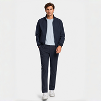 Veste pour homme, col montant, coupe-vent, résistante à l'eau, en polyester et polyuréthane, veste bomber décontractée avec fermeture éclair en métal