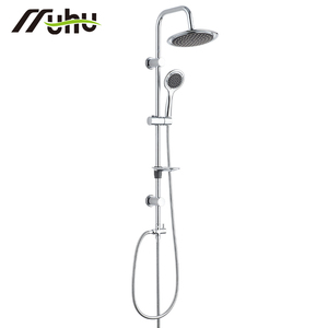Ensemble de douche sanitaire complet en acier inoxydable, kit de douche à effet pluie pour hôtel et <span class=keywords><strong>appartement</strong></span> avec robinet d'eau chaude et froide - Product Image 5