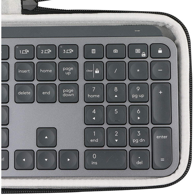 EVA Case Logitech MX Keys/Logitech MX Keys Plus Waterproof Shockproof Dustproof Travel Case Customizable Color Logo Fashionable