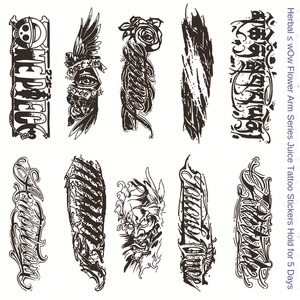 <span class=keywords><strong>Tatuaje</strong></span> Temporal de Papel con Diseño de Flor para <span class=keywords><strong>Hombre</strong></span>, Semipermanente, Resistente al Agua, Personalizado con Logotipo, para Antebrazo, Duración de 8 Días - Product Image 4