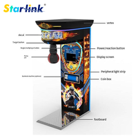 Machine de jeu d'arcade de boxe commerciale, machine de boxe à monnayeur pour test de force de frappe, pour centre de jeux et centre commercial