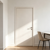 Puertas Interiores de Madera Maciza QI TAI Moroccan Coffee F- con Aislamiento Acústico, Diseño Minimalista, Estilo Vintage, Garantía de 3 Años