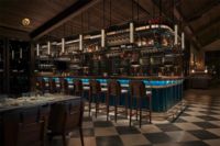 Solution de design de comptoir de bar commercial, concept de comptoir de restaurant moderne, mobilier et comptoir de bar lounge d'hôtel personnalisés