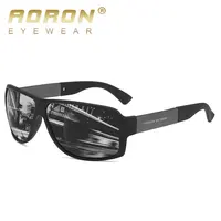 Aoron OEM Logo Tùy Chỉnh Bảo Vệ UV Lực Lượng Bãi Biển Người Đàn Ông Đen Mens Polarized Sunglasses Thể Thao Sun Glasses Bán Buôn A600