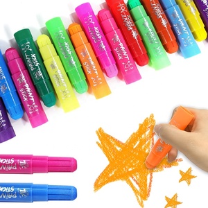 Non toxique Facile à utiliser 24 couleurs Tempera Bâton de Peinture Solide Affiche Peinture Séchage Rapide Mess Free No Dirty Wax Crayon Set - Product Image 5