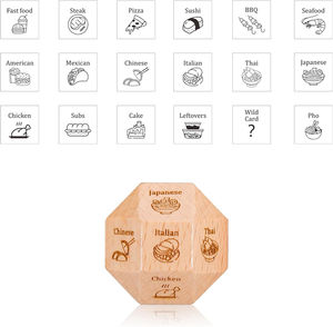Cadeaux pour couples Dés de Noël au choix de la nourriture Cadeaux de la <span class=keywords><strong>Saint</strong></span>-<span class=keywords><strong>Valentin</strong></span> pour petit ami Petite amie Naughty Date Night Idea Wood Dice - Product Image 5