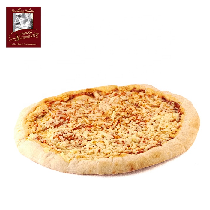 Hot Sale 360G Bahasa Italia Beku Siap Pizza Margherita Putaran 28 Cm GVerdi Pilihan Dibuat Di Italia Italia Beku Siap Pizza