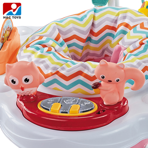 H&C TOYS Chaise à bascule multifonctionnelle en plastique pour bébé, trotteur d'apprentissage, balançoire à bascule pour tout-petit, sauteur musical pour bébé, motif animal - Product Image 3