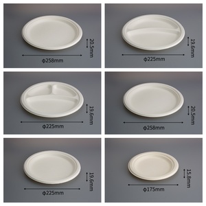 Linyexing X7 100% Compostable Sugarcane Heavy Duty <strong>Disposable</strong> <strong>Plates</strong> [125-Pack] 9 Inch &amp; 7inch Eco-Friendly Biodegradable - Product Image 6
