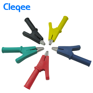 Cleqee-2 <span class=keywords><strong>P2002</strong></span> Dossiers de test de sécurité 5 couleurs 20A Pinces crocodiles crocodile adaptées aux fiches bananes de 4mm - Product Image 2