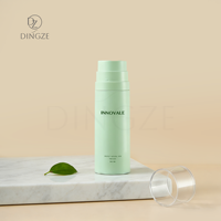 Flacon pompe cylindrique sans air pour cosmétiques 30ml 50ml 100ml avec bouchon à vis en plastique pour soins de la peau