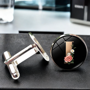 <span class=keywords><strong>Gemelli</strong></span> in lega DIY26 incisi decorazione Totem <span class=keywords><strong>con</strong></span> <span class=keywords><strong>lettere</strong></span> personalizzate regalo di nozze da uomo - Product Image 3