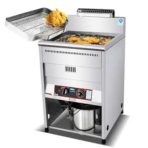 Коммерческая электрическая фритюрница для куриных чипсов, машина для жарки картофеля, газовая фритюрница
