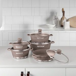 Bán buôn trực tiếp từ nhà sản xuất, bộ dụng cụ nấu ăn 10 món thiết kế hiện đại, thân thiện với môi trường, nồi súp, nồi đất, dụng cụ nấu ăn, bán chạy - Product Image 3