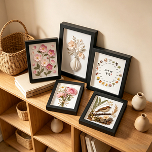 <span class=keywords><strong>กรอบ</strong></span><span class=keywords><strong>รูป</strong></span>ดอกไม้แห้ง MDF หนา 3 ซม. แบบกลวง ทำมือ DIY สำหรับใส่ดอกกุหลาบ ดอกไม้แห้ง 3 มิติ พร้อมกรอบเปลือกหอย สำหรับแขวน - Product Image 6