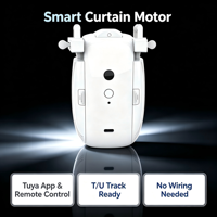 Motor Tirai Pintar Elektrik USB Bertenaga Baterai dengan Kontrol WiFi untuk Sistem Rel T/U, Cocok untuk Hotel dan Bar (Barang Baru)
