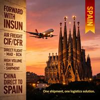 CIF CFR Luftfracht Internationale Spedition Massenguttransport Direktflug China nach MAD BCN Flughafen Spanien