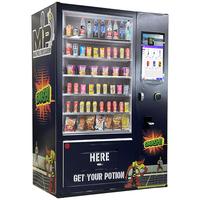 Distributeur automatique extérieur 24h/24 avec écran tactile et casier, pour snacks et boissons, fonction SDK, conforme ADA, retour de monnaie