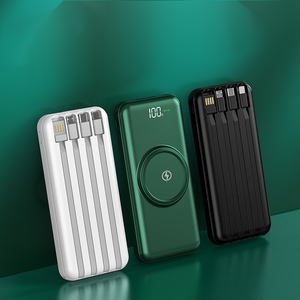 ที่ชาร์จไร้สายแบบพกพา 5in1 ขายดี พร้อมพาวเวอร์แบงค์ 10000mAh สายในตัว สำหรับ 15 รุ่น  5 in 1 พาวเวอร์แบงค์ - Product Image 5