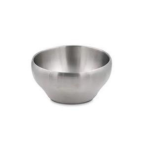 Bol de service de fruits en acier inoxydable poli brillant Décoration de table de dîner d'hôtel avec base en corde pour ustensiles de cuisine - Product Image 5