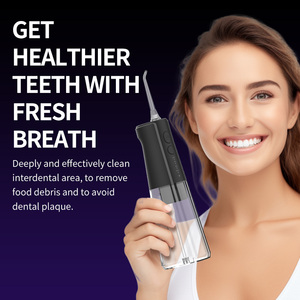 Irrigateur <span class=keywords><strong>dentaire</strong></span> sans fil rechargeable à haute pression Pulse Stream avec grand réservoir d'eau pour l'hygiène buccale - Product Image 5