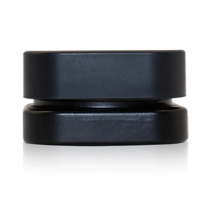 Contenedor de concentrado de vidrio UV negro resistente a los niños, estilo <span class=keywords><strong>Qube</strong></span> cuadrado, 5ml, 7ml, 9ml, tarro de cubo de vidrio con caja y tapas negras - Product Image 4