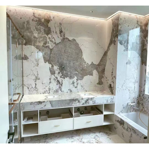 หินเทียมสีขาวโต๊ะหินอ่อนห้องครัวห้องน้ําขัดหินอ่อนพอร์ซเลนฝักบัวแพนโดร้าแผ่นกระเบื้องหินเผา - Product Image 4