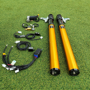 Amortiguador <span class=keywords><strong>de</strong></span> motocicleta, llama púrpura, personalizado, modificado, Universal, motocicleta, Amortiguador delantero invertido - Product Image 4