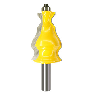 Cortador de Líneas Estilo Europeo con Vástago de 1/2 pulgada, Herramienta de Carpintería de Carburo de Tungsteno para Dar Forma a Marcos y Pasamanos - Product Image 2
