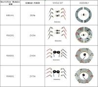Kit de diodes de pont rotatif triphasé pour alternateur Three Bees, module redresseur RSK1001, diode redresseuse, pièces de moteur diesel