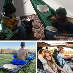 Piccolo cuscino da viaggio, cuscino da viaggio in <span class=keywords><strong>Memory</strong></span> <span class=keywords><strong>Foam</strong></span> e da campeggio per adulti con custodia, cuscino portatile compatto facile da trasportare - Product Image 5