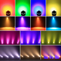Projecteur LED COB RGBW 120W pour scène, film/vidéo, salles de banquet, bars, fêtes avec fonction stroboscopique 110-240V Multi-prises