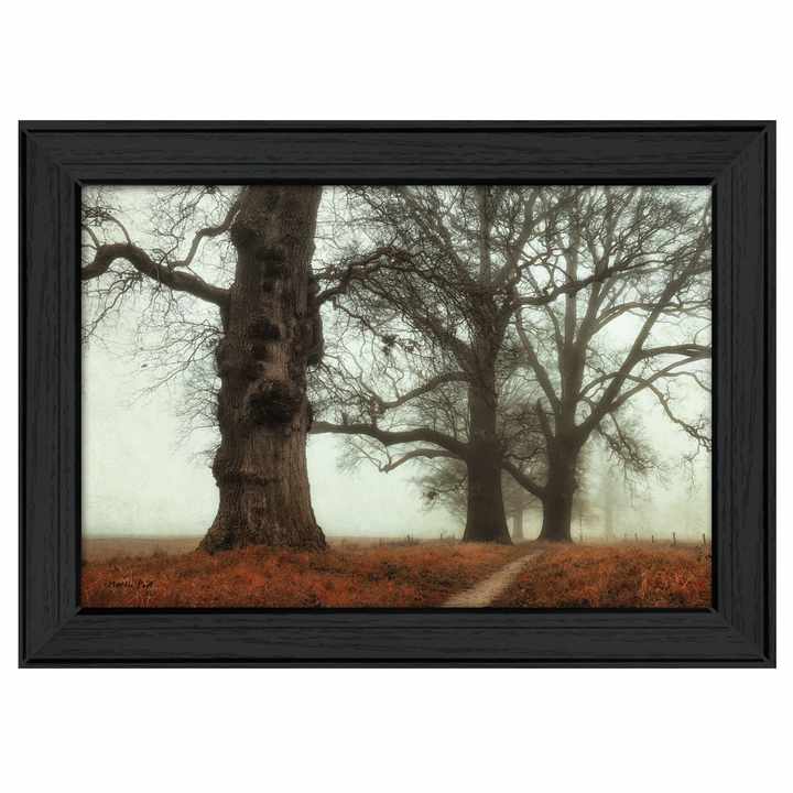 HMS Misty Trees Wall Decal Black Framed Print Wall Art