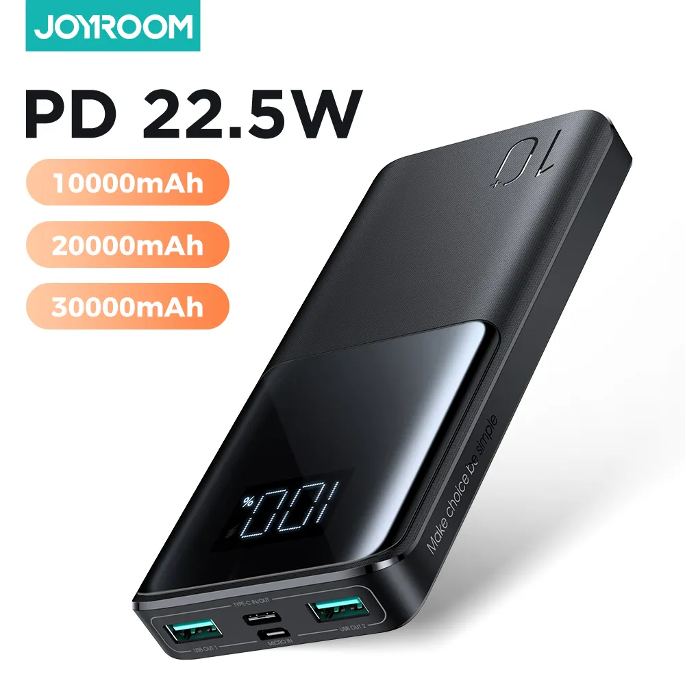 JOYROOM พาวเวอร์แบงค์ 10000mah และเครื่องใช้ไฟฟ้าพลังงานกลางแจ้งแบตสํารองชาร์จเร็ว