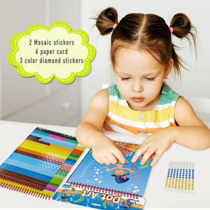 Ocean Dot da colorare libro da colorare punto da te disegno cartone animato mosaico Puzzle adesivi con carta <span class=keywords><strong>6</strong></span> per <span class=keywords><strong>bambini</strong></span> - Product Image 5