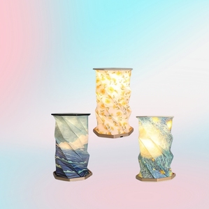 <span class=keywords><strong>2025</strong></span> độc đáo iteam xách tay LED trang trí ánh sáng gấp giấy đèn ban đêm bàn tay đèn lồng mới lạ cho công ty khuyến mại - Product Image 5