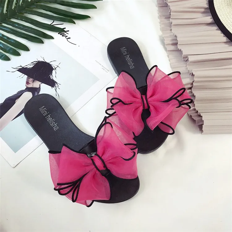 Summer Sandals Bowknot Casual Beach Shoes Flats Ladies Sliders Slipper Women Slippers Sandals