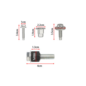Kit de Pernos para Estribo Lateral 68193128AB para Dodge RAM 2013-2019, Repuesto para Reparación - Product Image 5