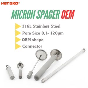 Generator Gelembung Mikron Baja Tahan Karat Sintered HENGKO 316L, Tongkat Aerasi Udara, Batu Difusi, Ozon, Oksigen, CO2, N2, Sparger - Product Image 4
