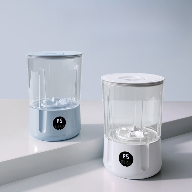 2025 Upgrade Portable 2400mAh Rechargeable Cordless Mini Washing Machine for Underwear Socks Baby Clothes