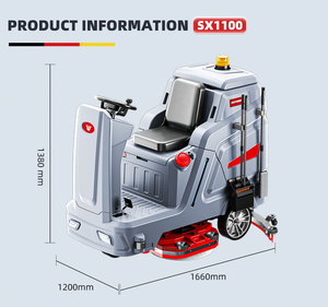 W950 Automatic Industrial Floor Scrubber Intelligent Cleaning <b>Machine</b> Ride on Floor Scrubber - Product Image 1
